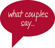 what couples say...